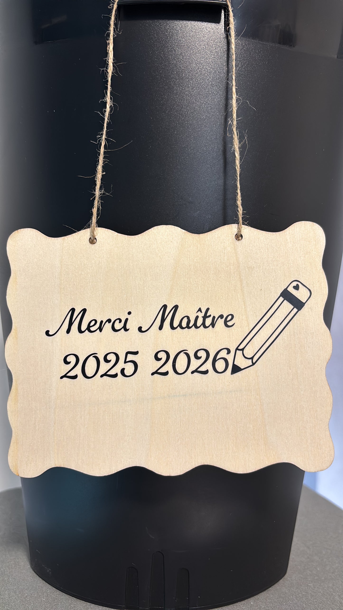 Plaque en bois