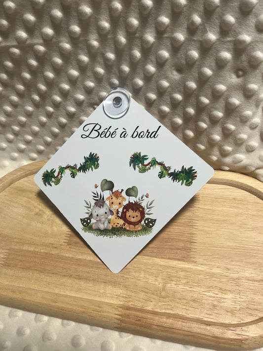 Plaque bébé à bord