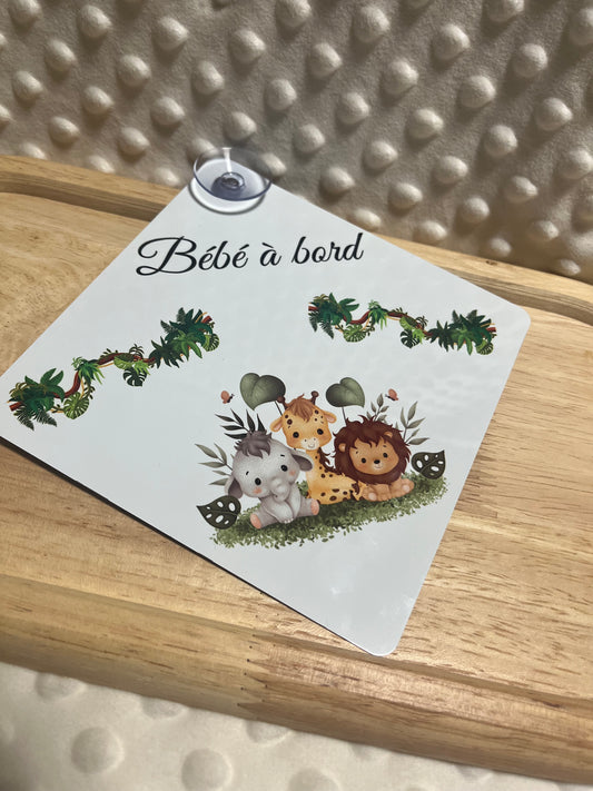 Plaque bébé à bord